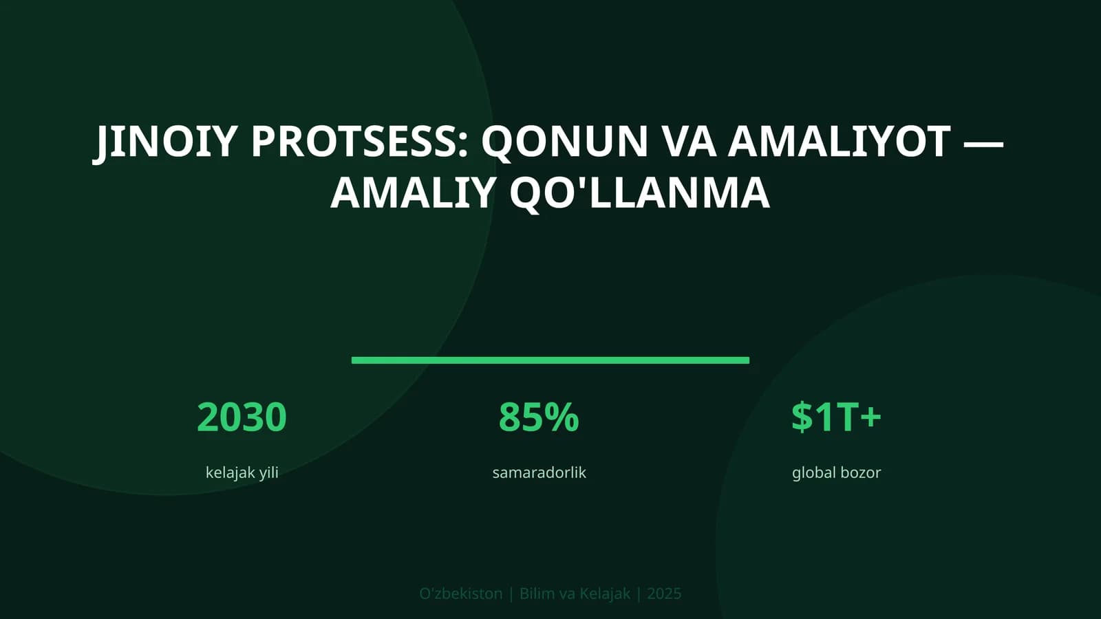 Jinoiy protsess: qonun va amaliyot — amaliy qo'llanma