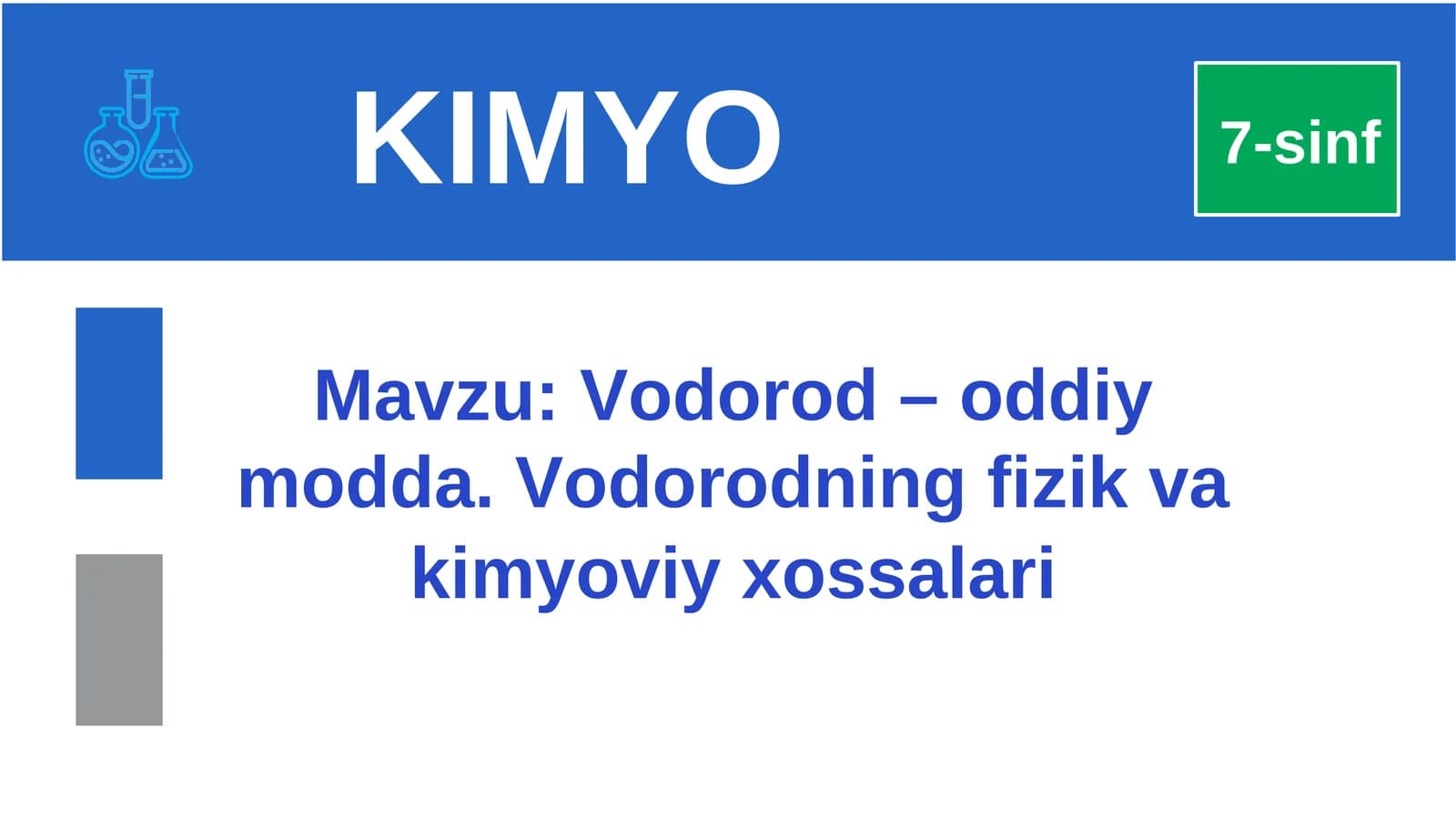 Vodorod – oddiy modda