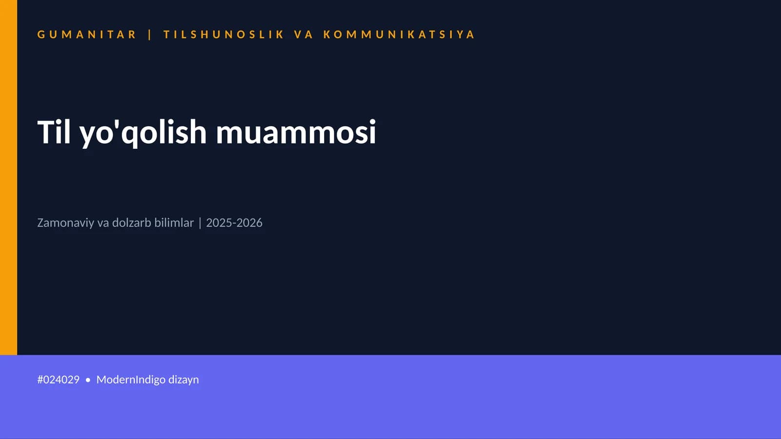 Til yo'qolish muammosi