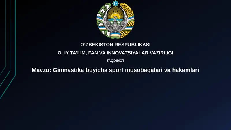 Gimnastika musobaqalari va hakamlari