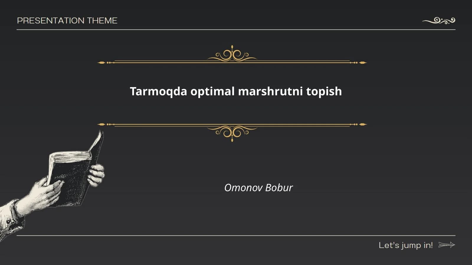Tarmoqda optimal marshrutni topish