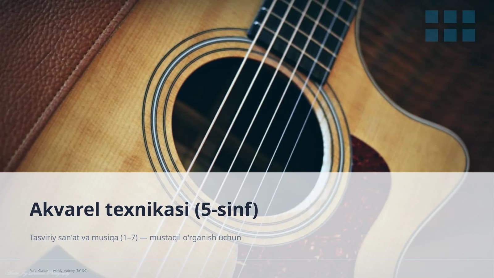 Akvarel texnikasi (5-sinf)