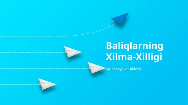 Baliqlarning Xilma-Xilligi
