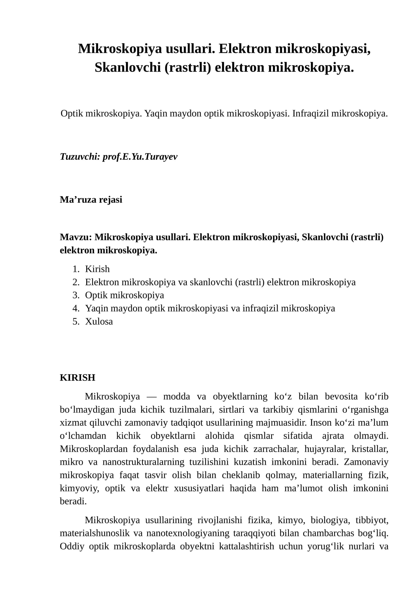 Mikroskopiya usullari. Elektron mikroskopiyasi, Skanlovchi (rastrli) elektron mikroskopiya