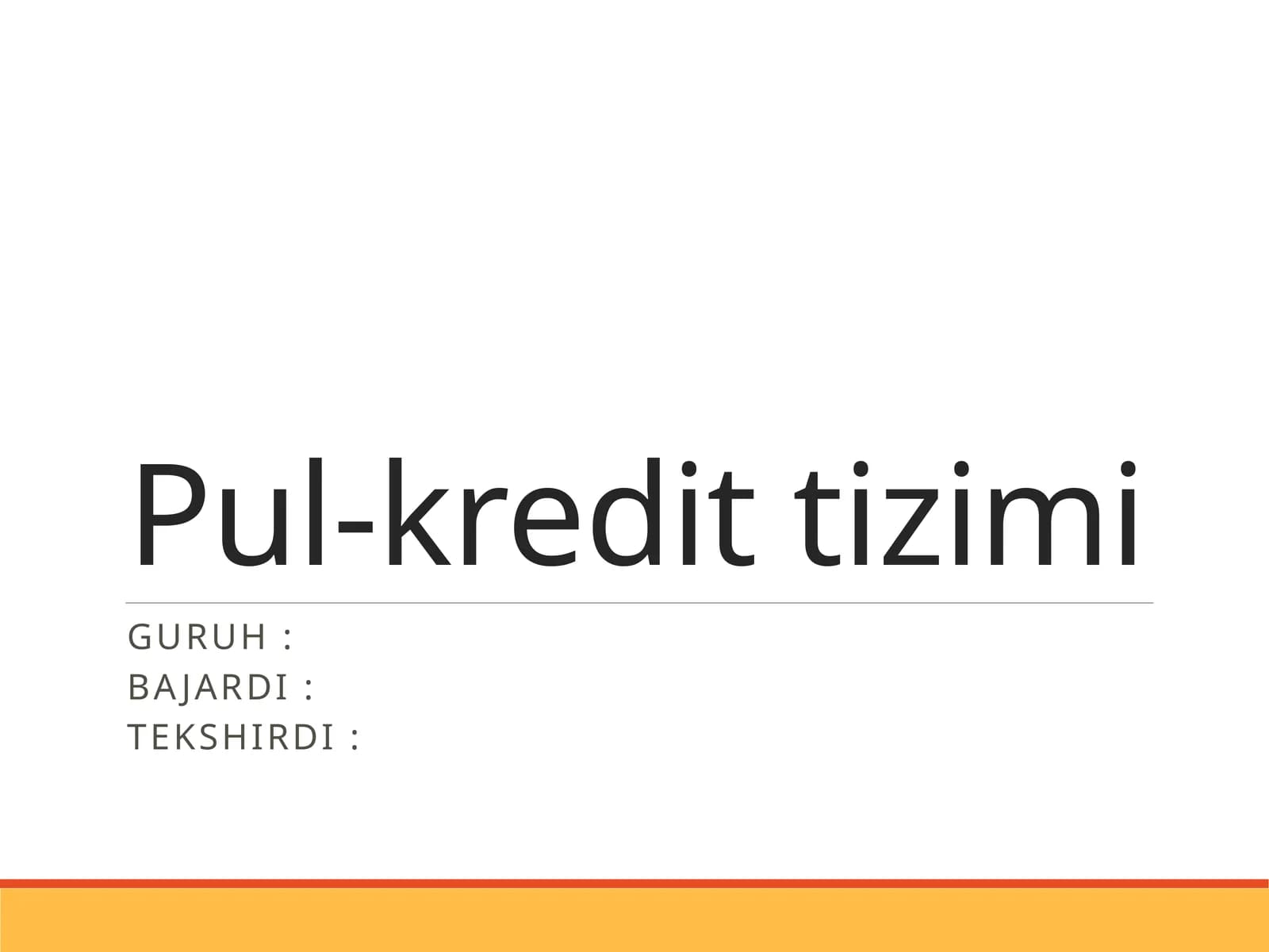 Pul-kredittizimi