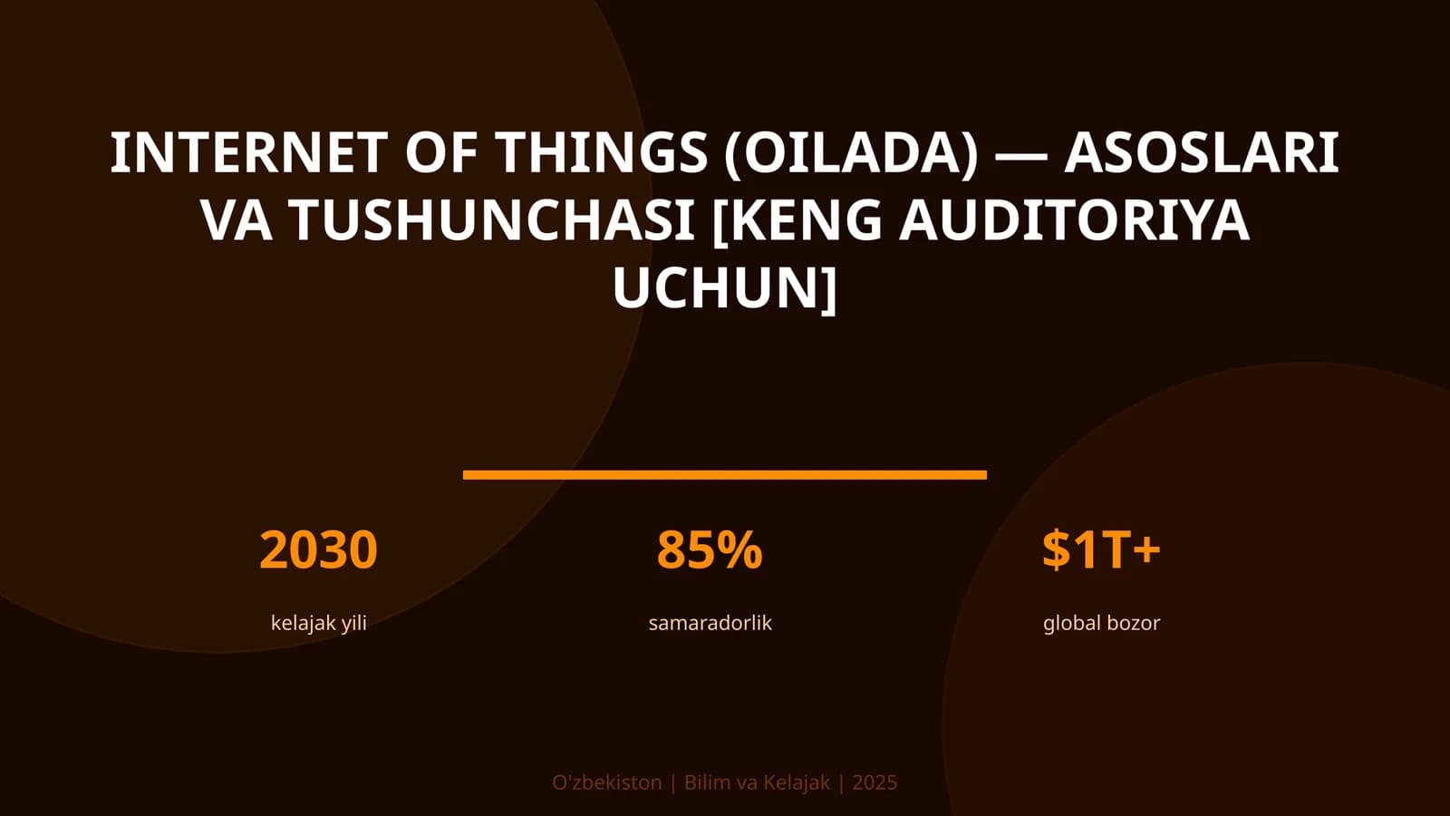 Internet of Things (Oilada) — Asoslari va Tushunchasi [Keng Auditoriya Uchun]