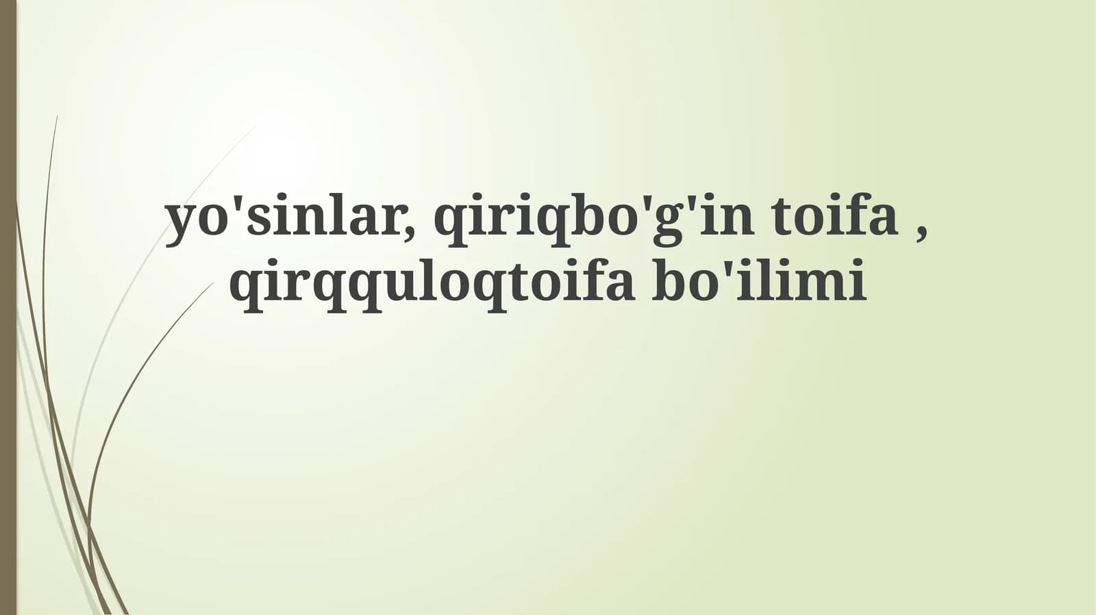 Gymnospermlar, Otquloqlar va Qirqquloqlar: Umumiy Tavsif va Morfologik Xususiyatlar