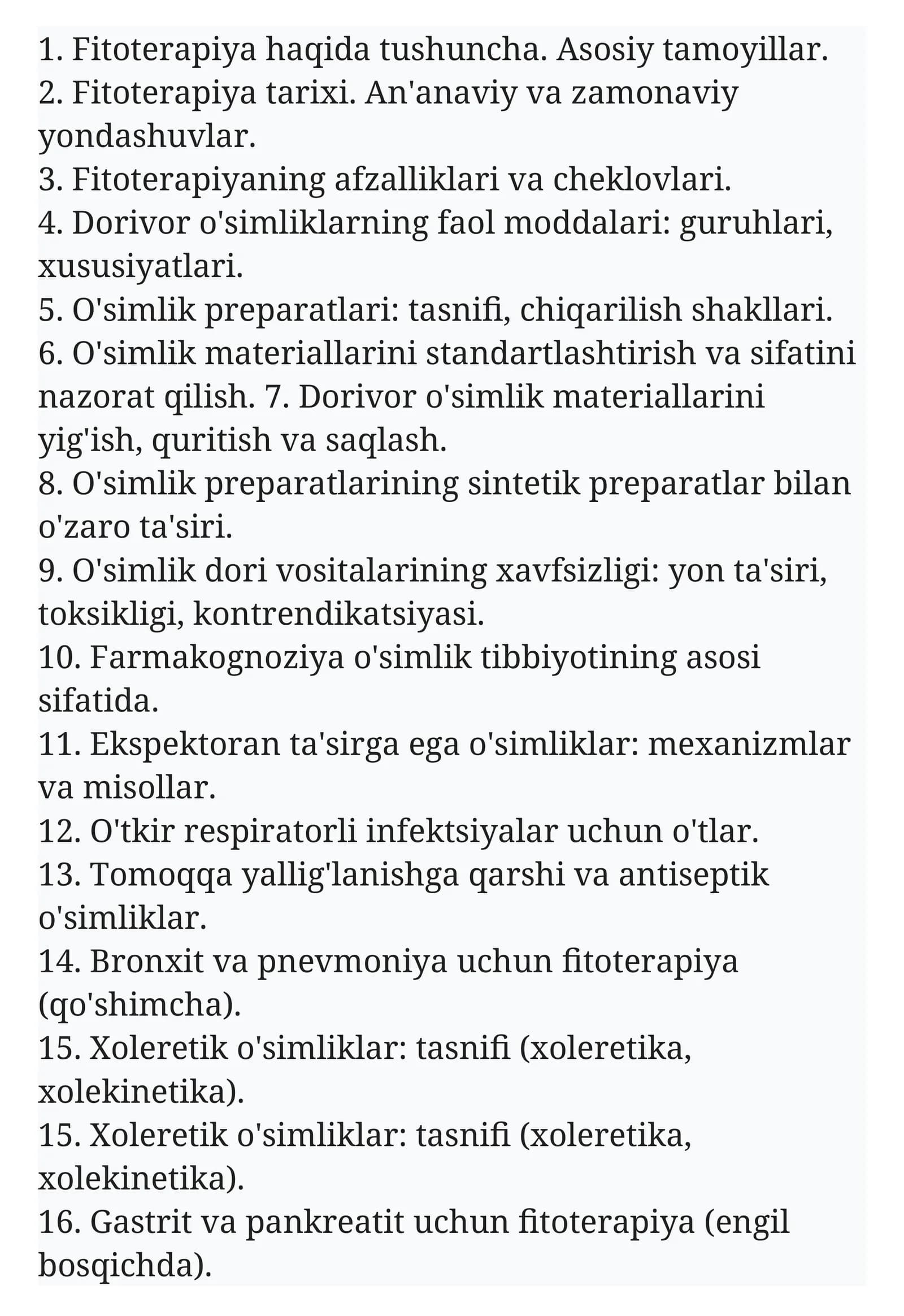 Fitoterapiya