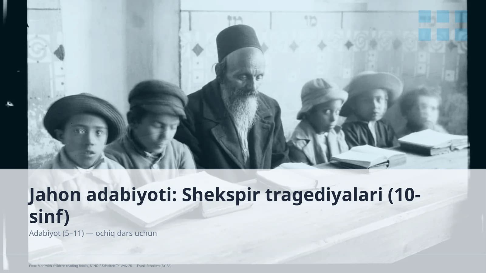 Jahon adabiyoti: Shekspir tragediyalari (10-sinf)