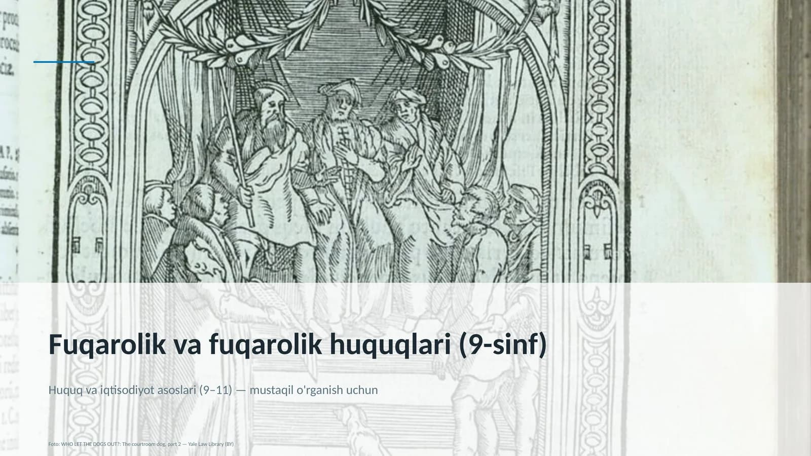 Huquq va iqtisodiyot asoslari (9– 11)