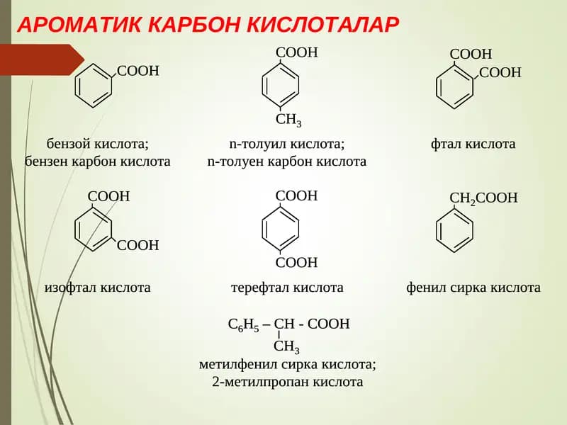 АРОМАТИК КАРБОН КИСЛОТАЛАР