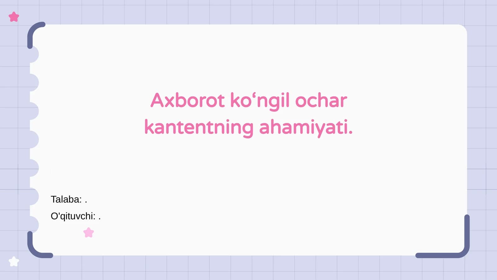 Axborot ko‘ngil ochar kontent