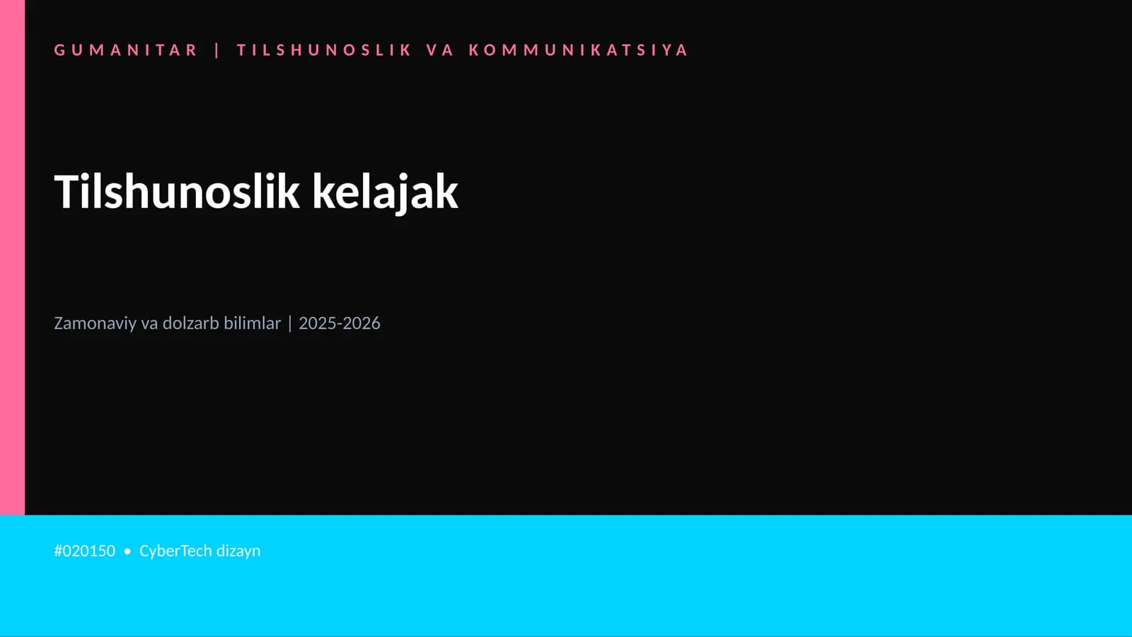 Tilshunoslik kelajak