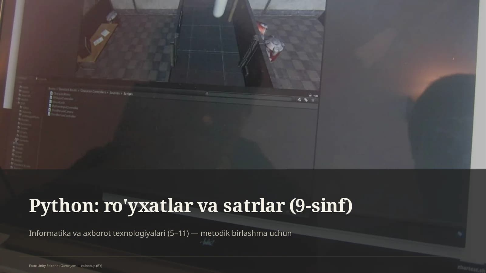 Python: ro'yxatlar va satrlar (9-sinf)