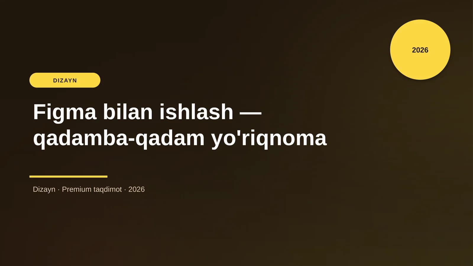 Figma bilan ishlash — qadamba-qadam yo'riqnoma
