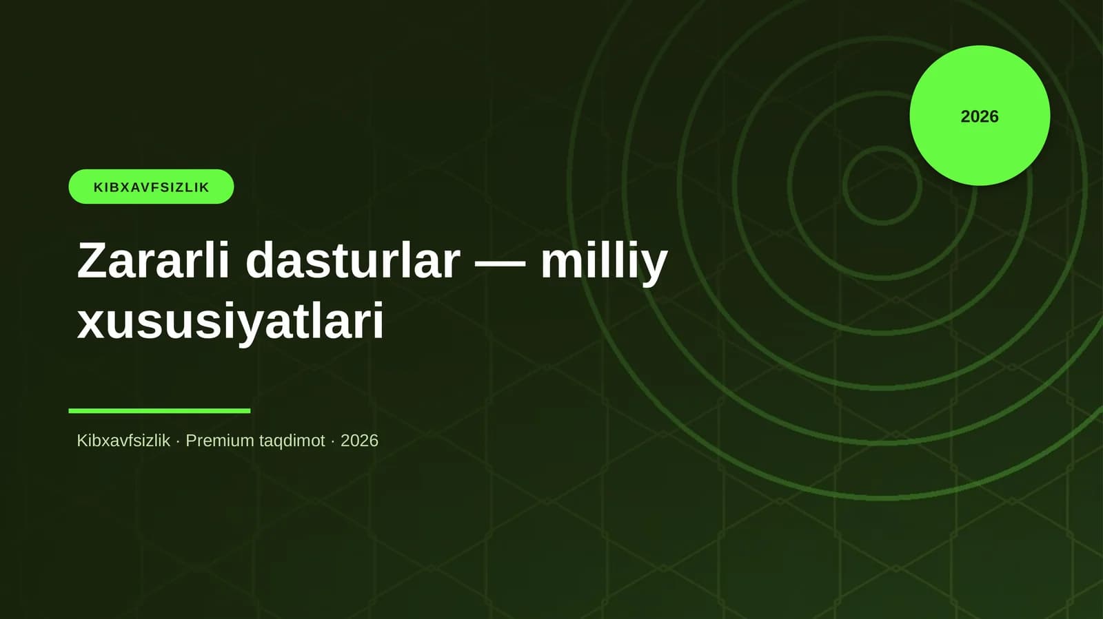 Zararli dasturlar — milliy xususiyatlari