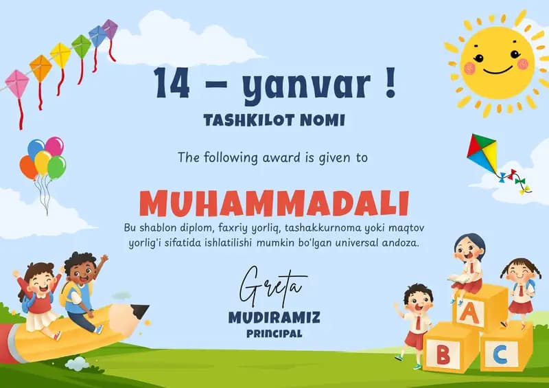 Vatan himoyachilari kuni kids