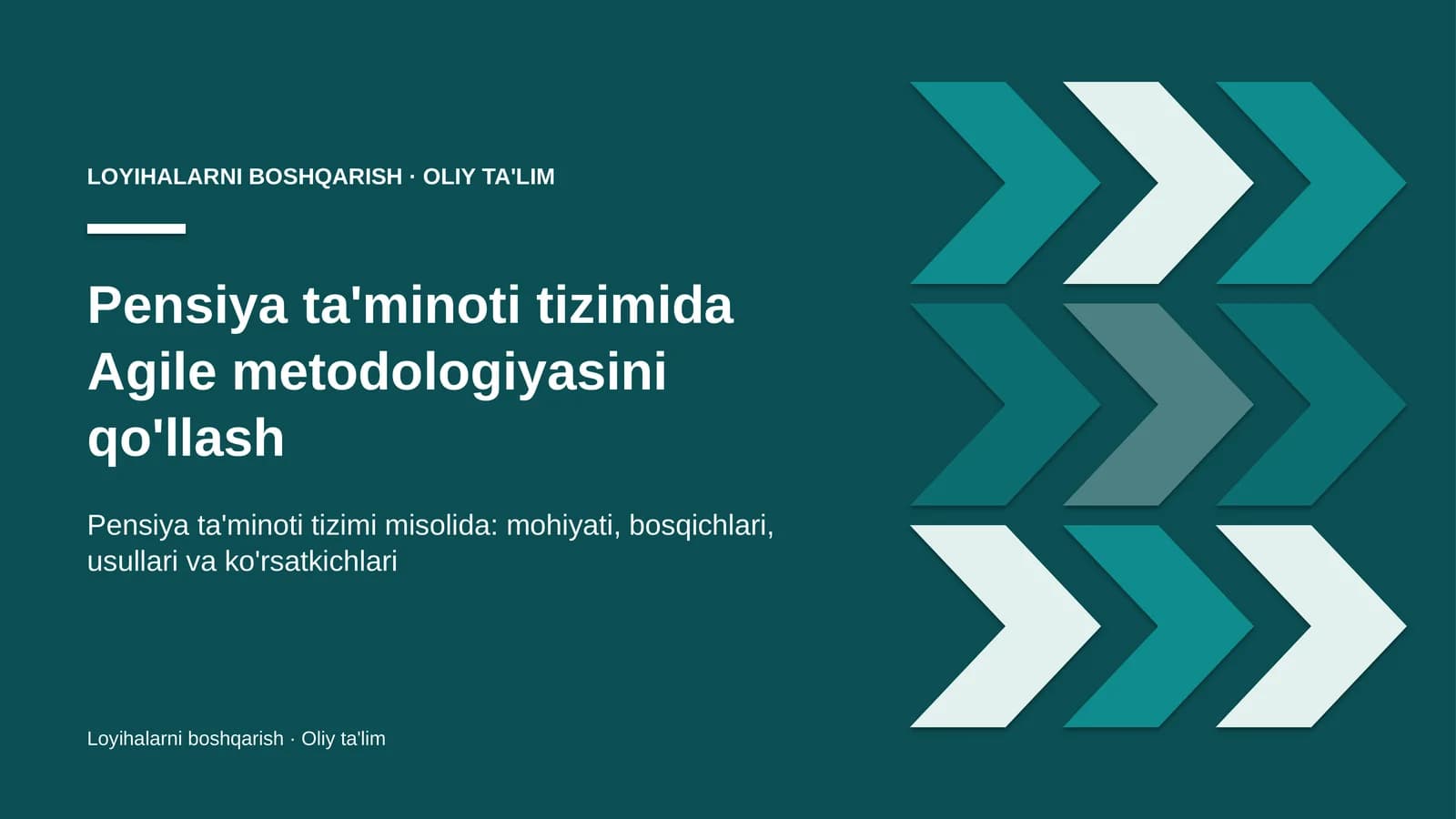 pensiya ta'minoti tizimida agile metodologiyasini qo'llash 1863