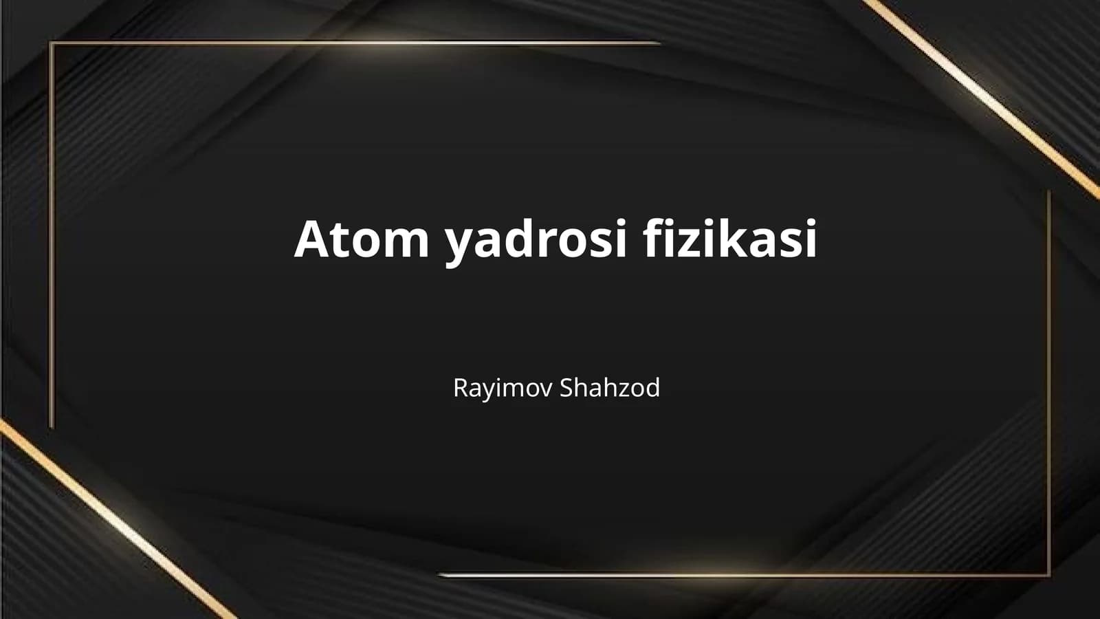 Atom yadrosi fizikasi