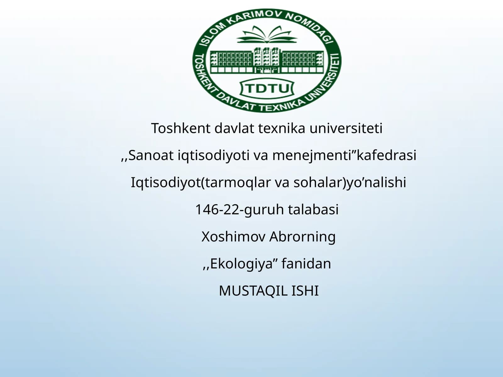 O‘rmonlarning ekologik ahmiyati