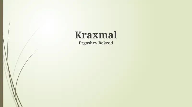 Kraxmal