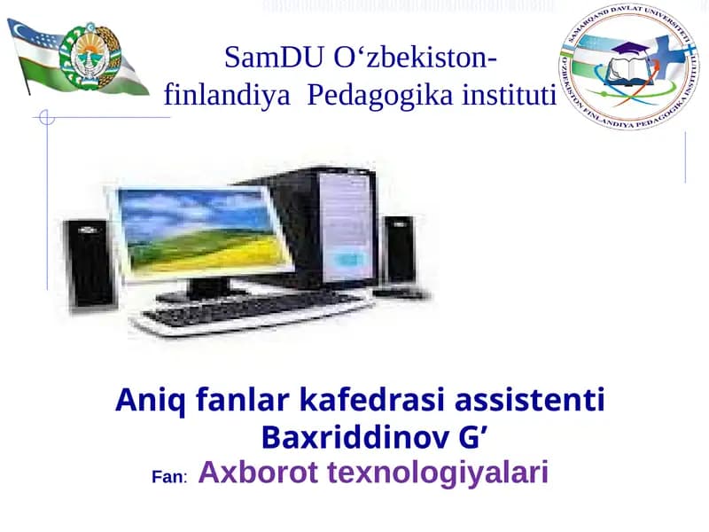 "AT" faniga kirish