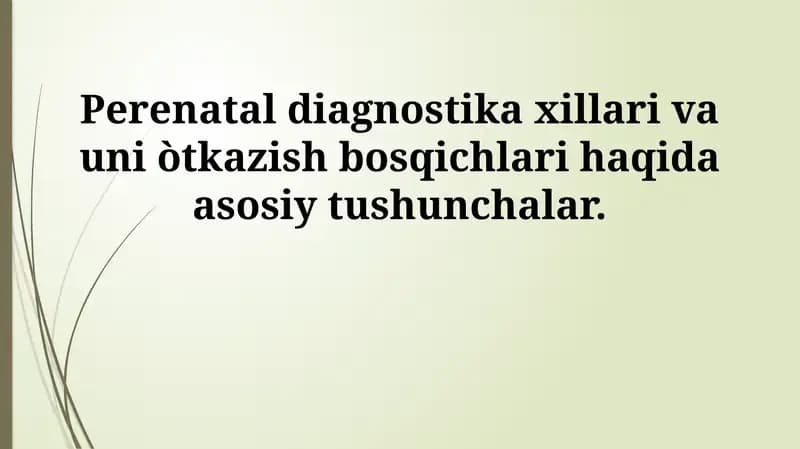 Prenatal diagnostika