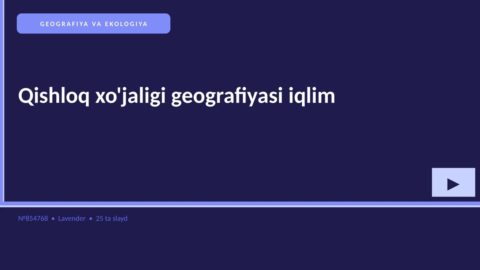 Qishloq xo'jaligi geografiyasi iqlim