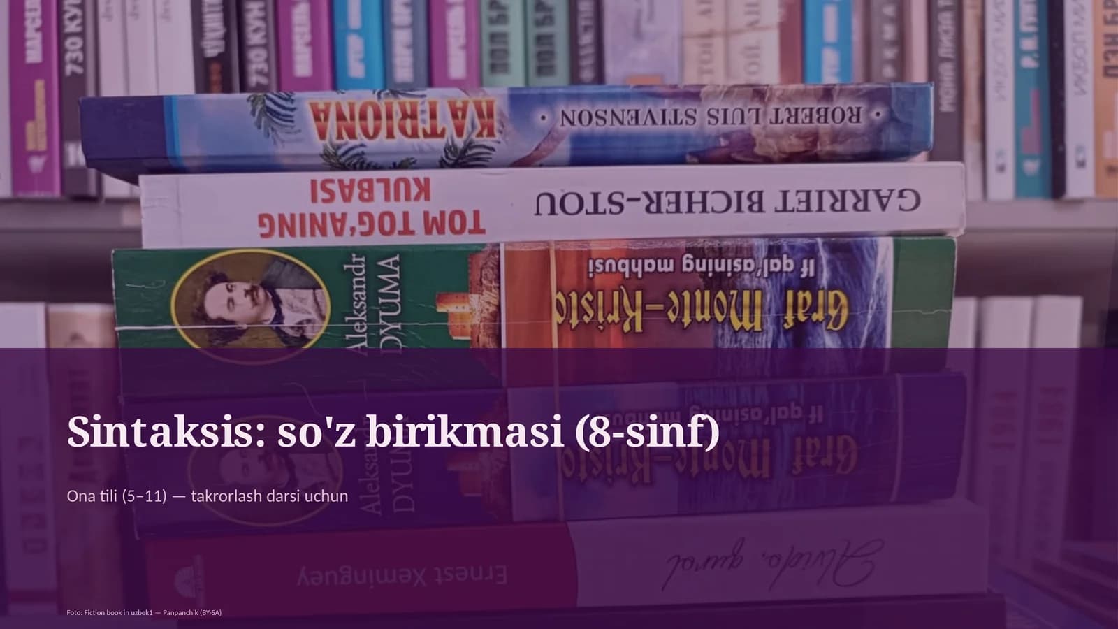 Sintaksis: so'z birikmasi (8-sinf)