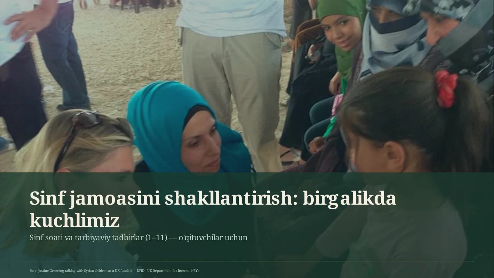 Sinf jamoasini shakllantirish: birgalikda kuchlimiz