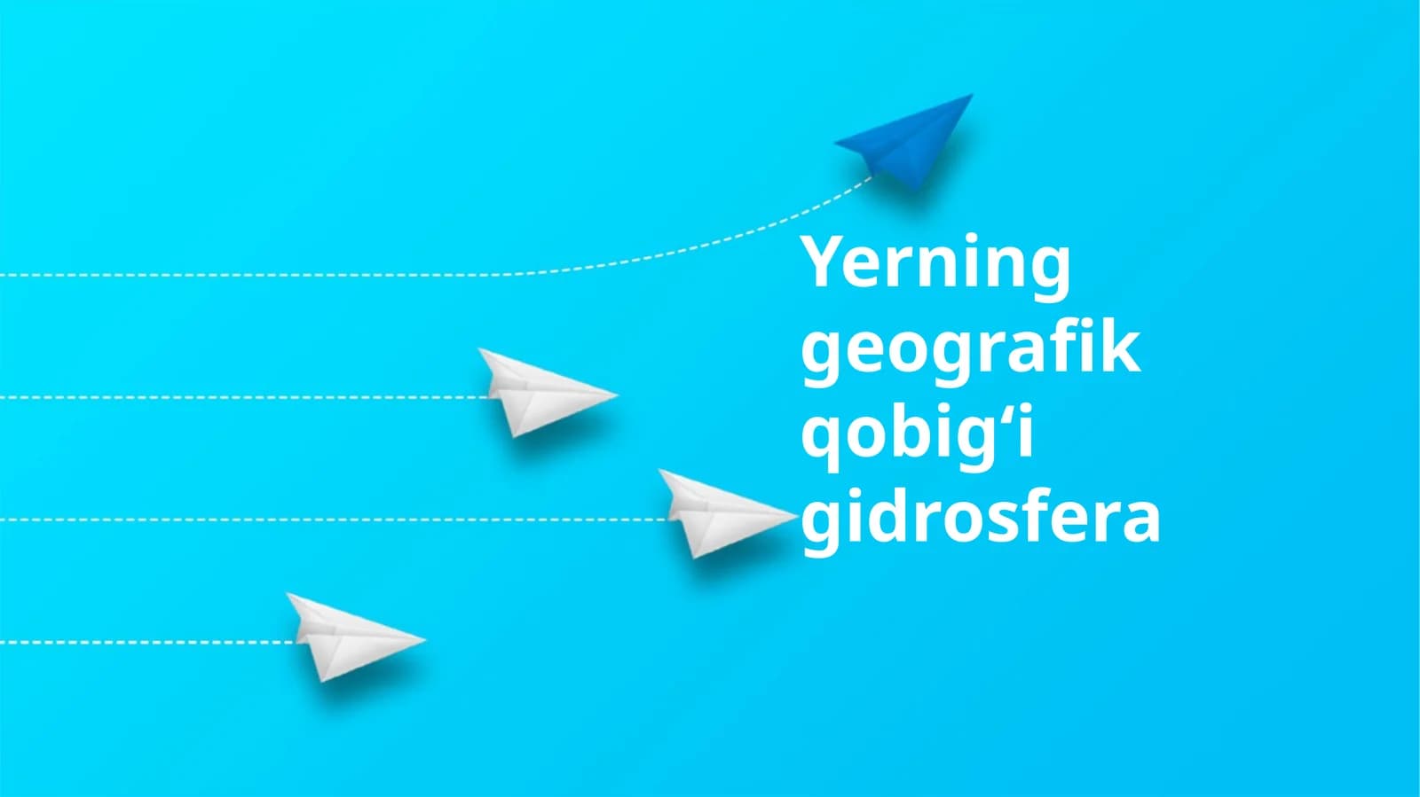 Yerning geografik qobigʻi gidrosfera
