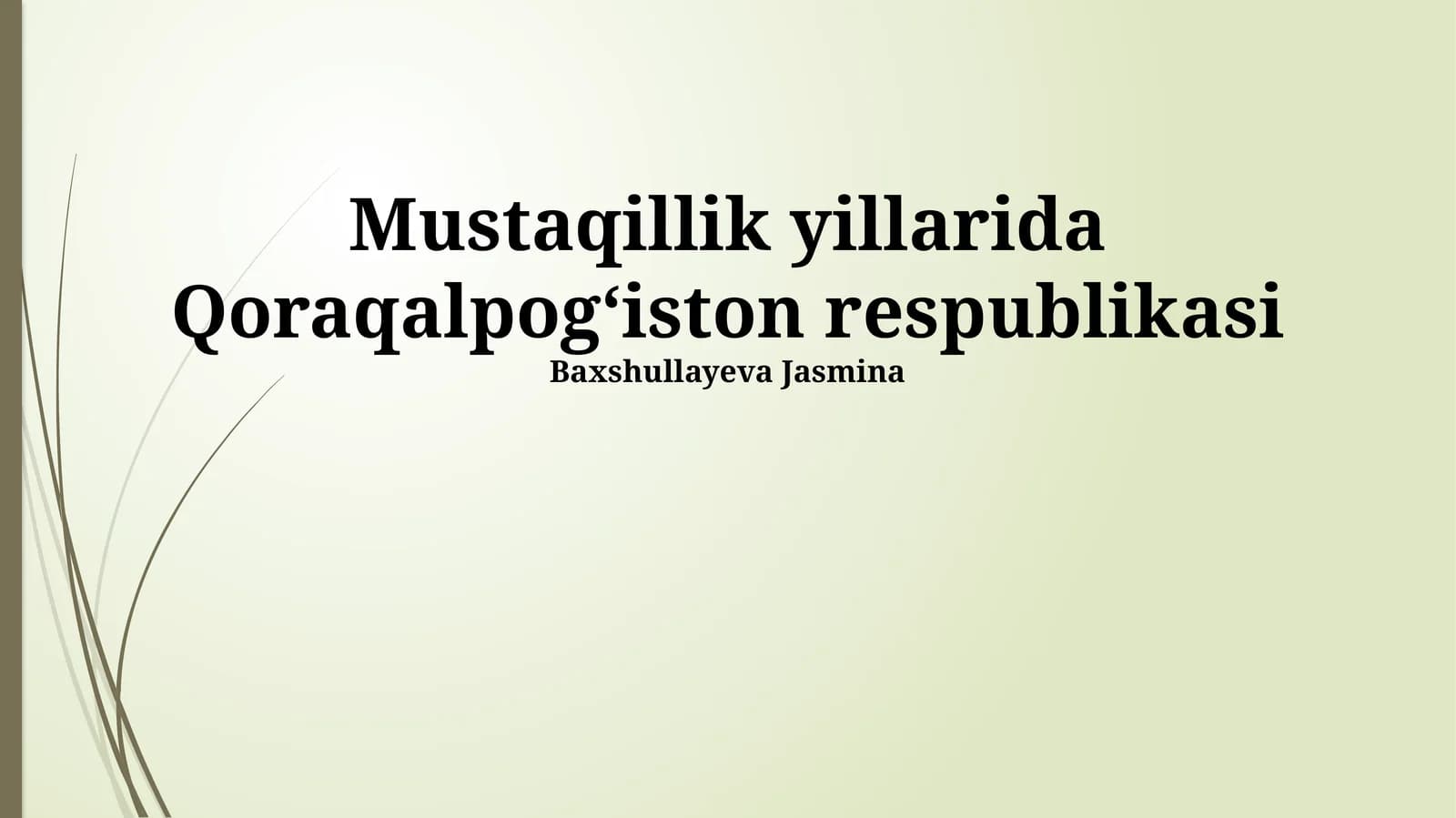 Mustaqillik Yillarida Qoraqalpog'iston Respublikasining Ijtimoiy-Madaniy Hayoti
