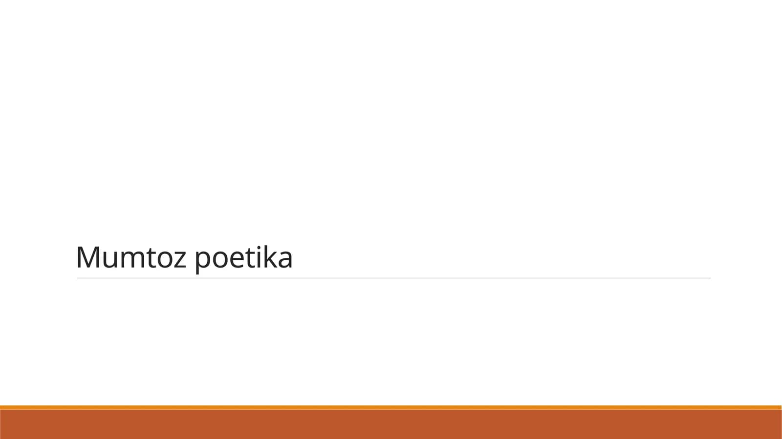 Mumtoz poetika