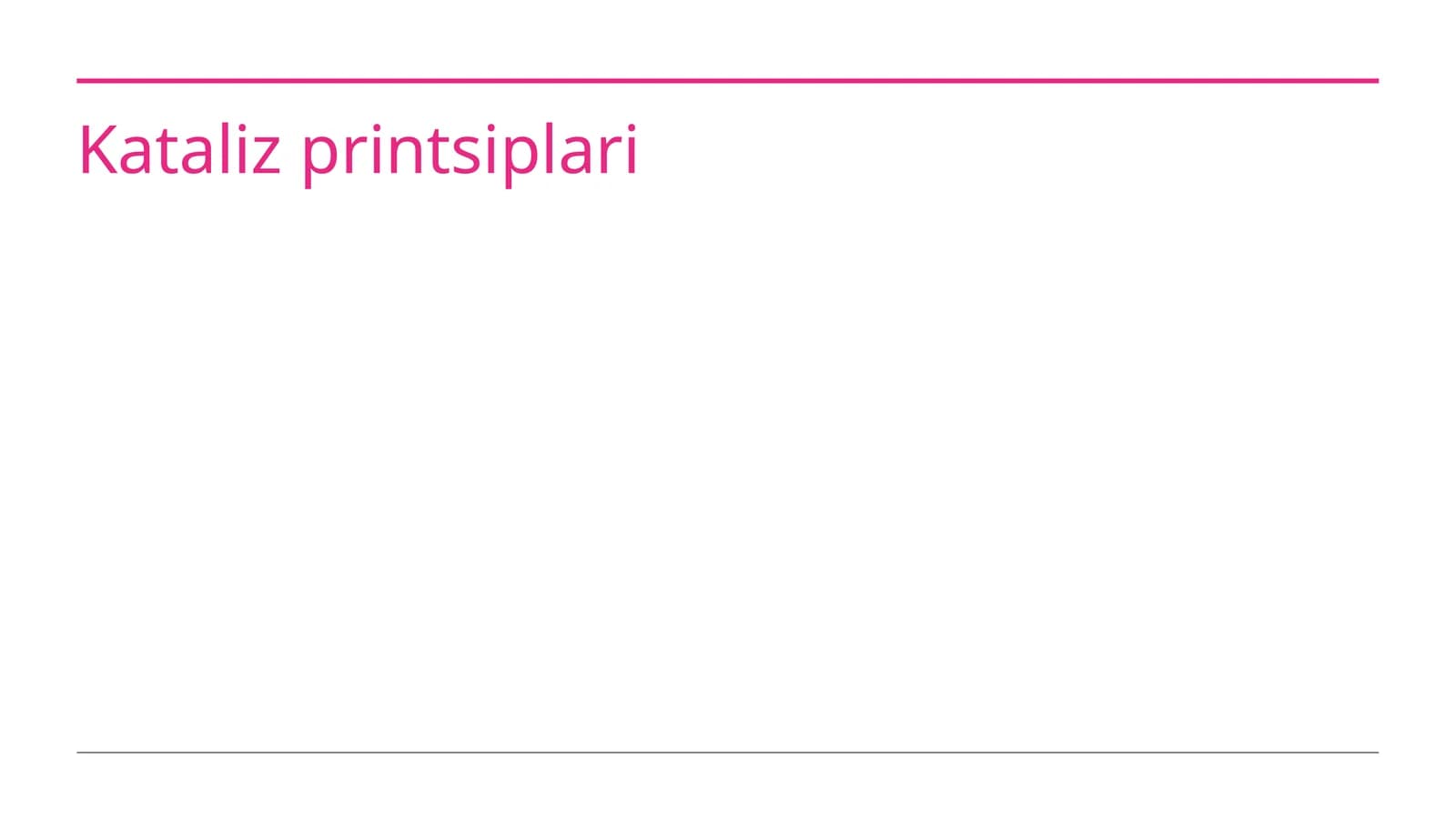Kataliz printsiplari
