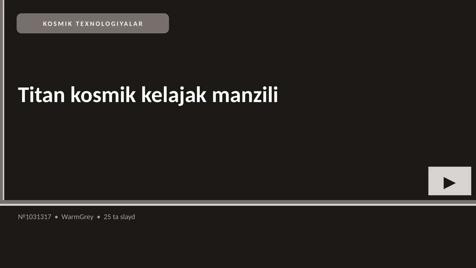 Titan kosmik kelajak manzili