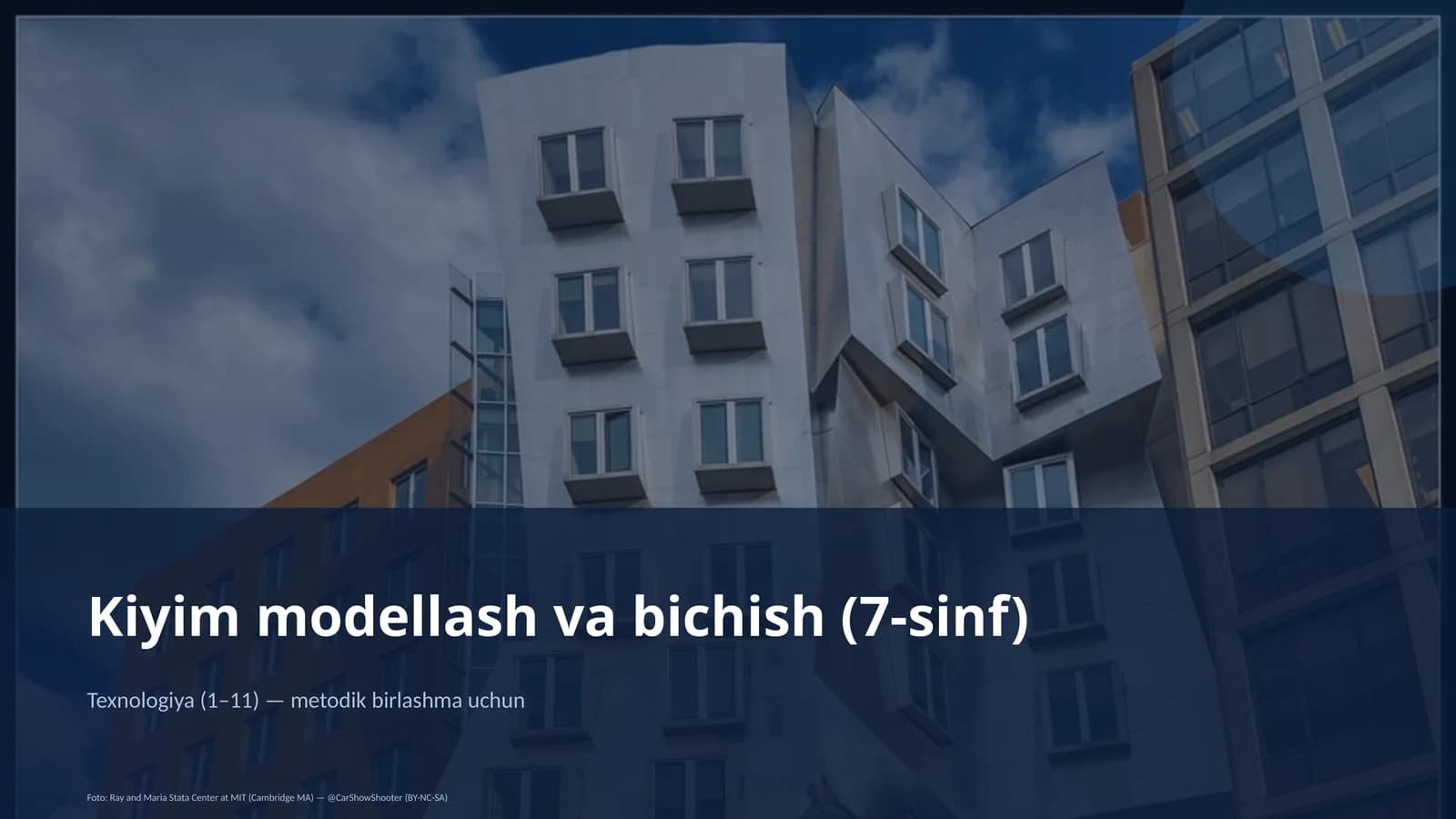Kiyim modellash va bichish (7-sinf)