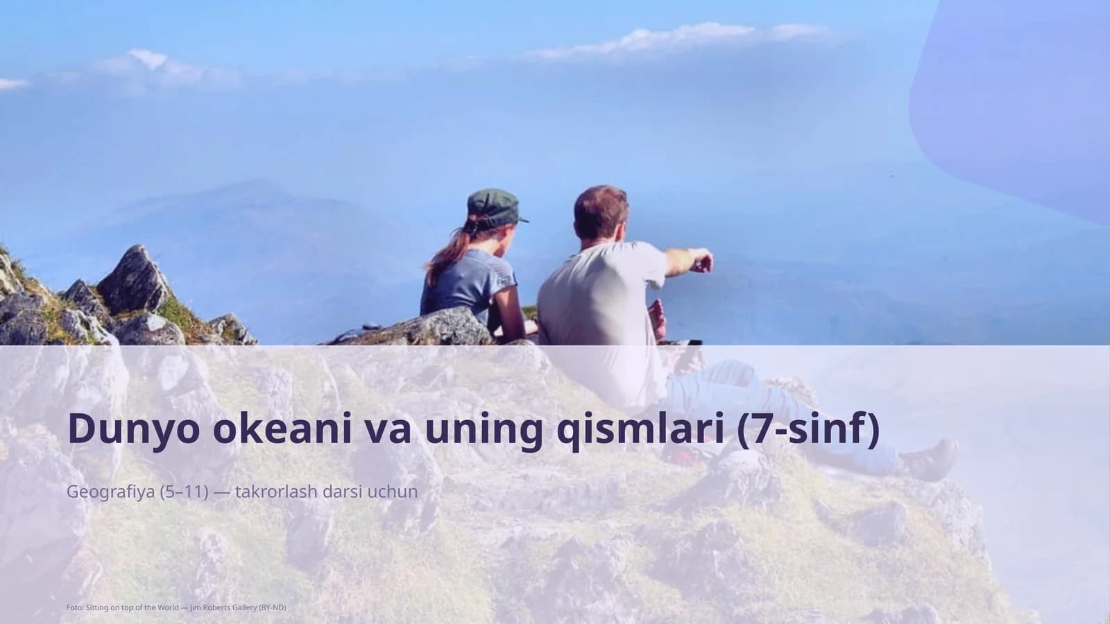 Dunyo okeani va uning qismlari (7-sinf)