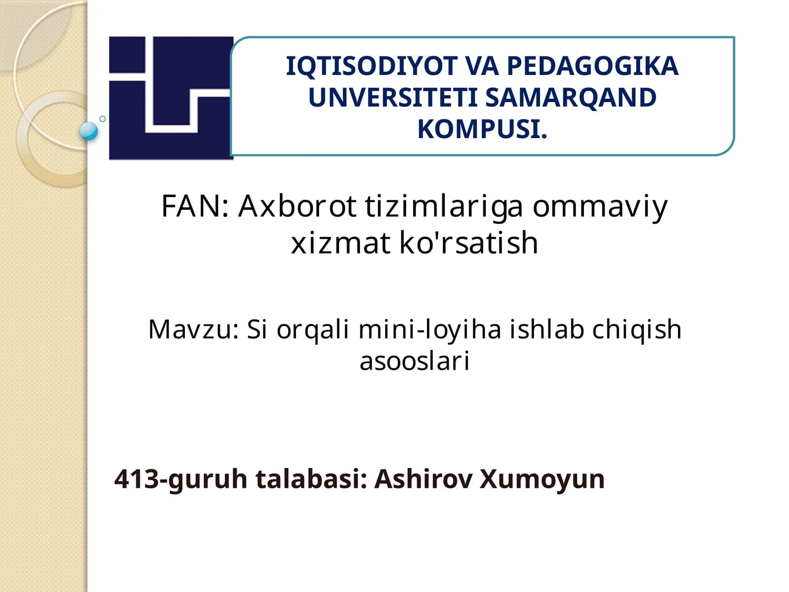 Siorqalimini-loyihaishlabchiqishasooslari