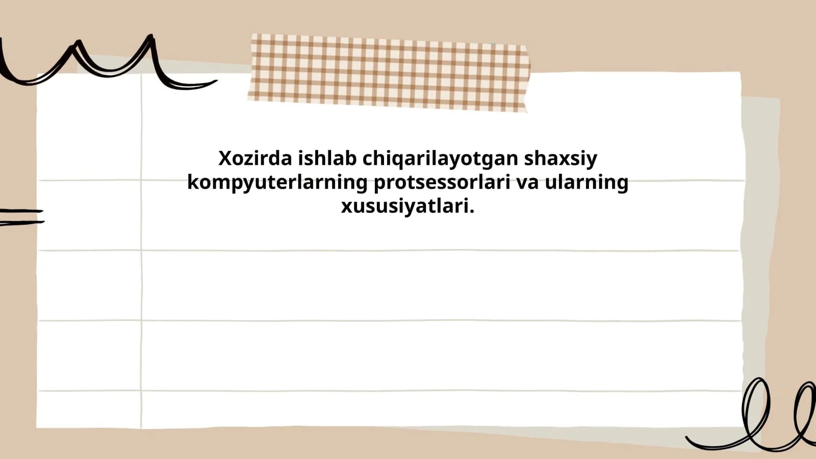 Zamonaviy shaxsiy kompyuter protsessorlarining turlari