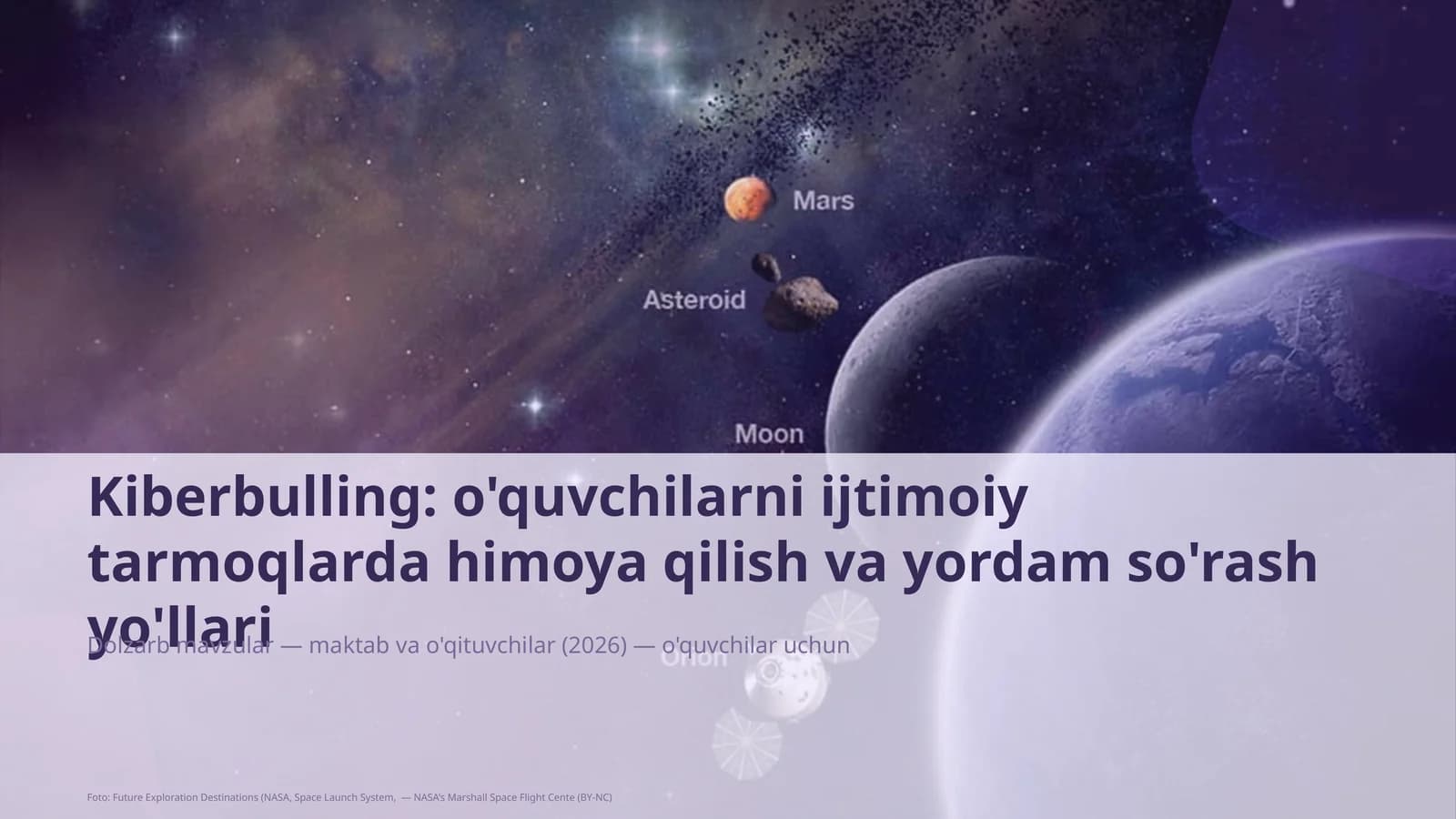 Kiberbulling: o'quvchilarni ijtimoiy tarmoqlarda himoya qilish va yordam so'rash yo'llari