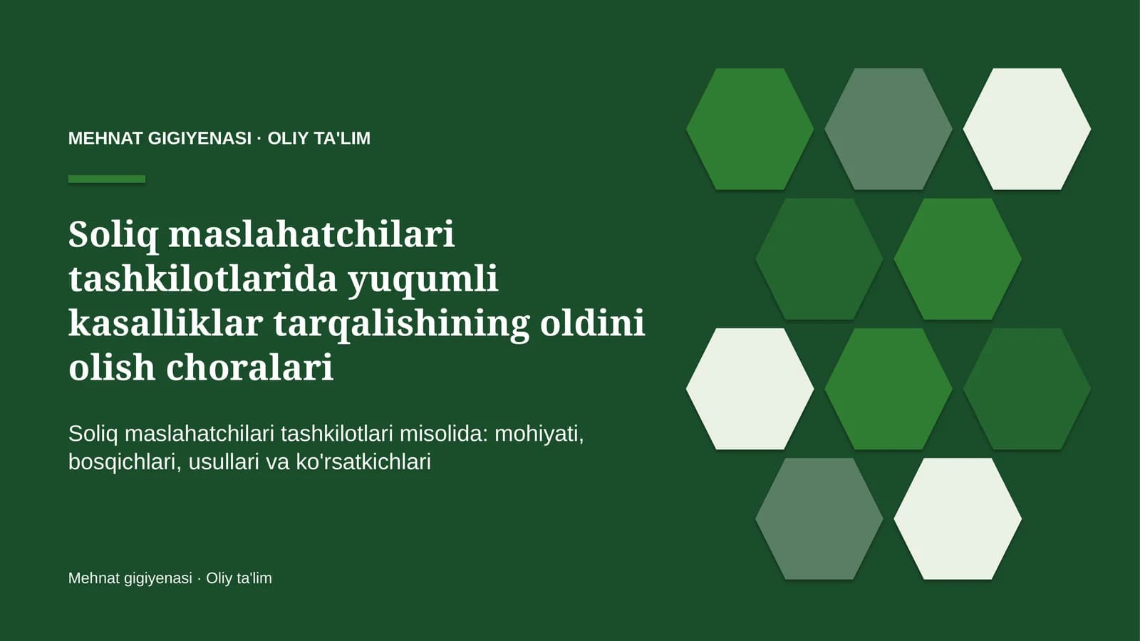 soliq maslahatchilari tashkilotlarida yuqumli kasalliklar tarqalishining oldini olish choralari 8032