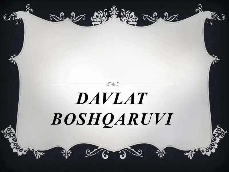 Davlatboshqaruvi