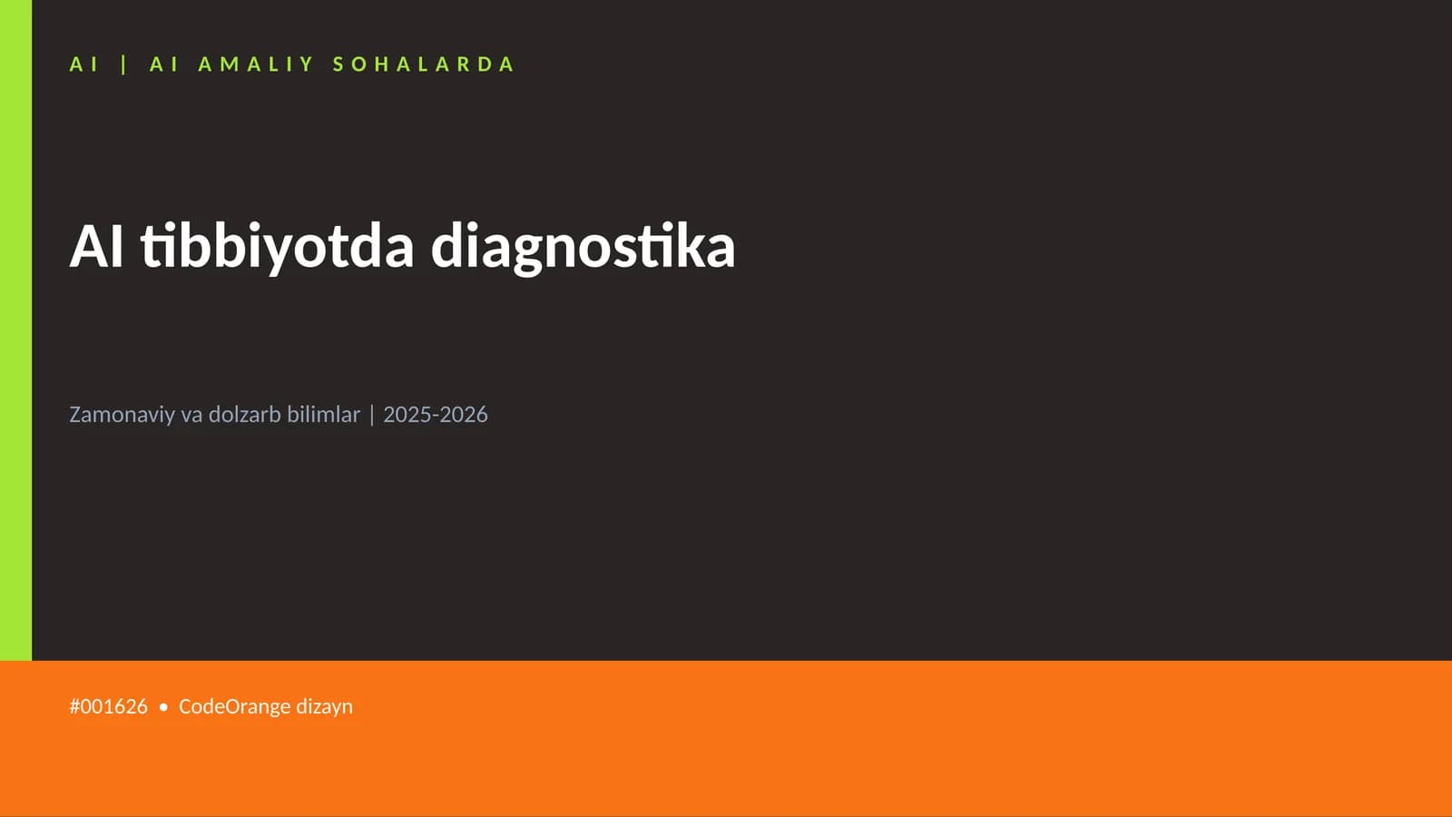 AI tibbiyotda diagnostika