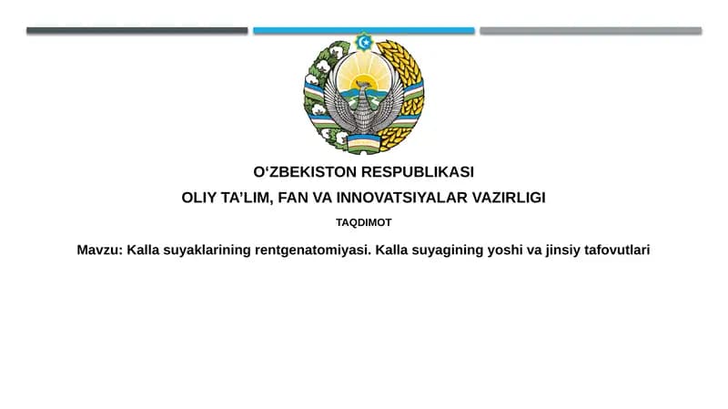 Kallasuyaklarining rentgenatomiyasi
