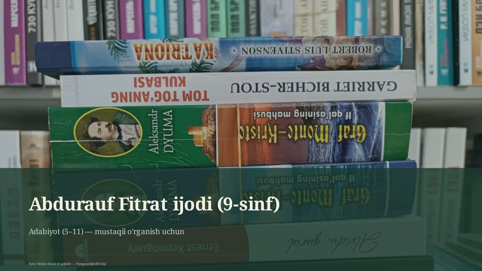 Abdurauf Fitrat ijodi (9-sinf)