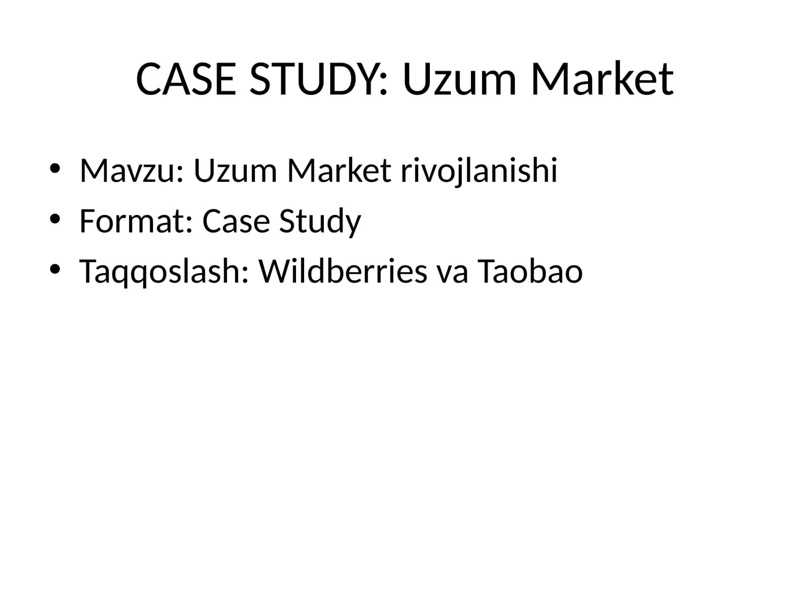 CASE STUDY: Uzum Market