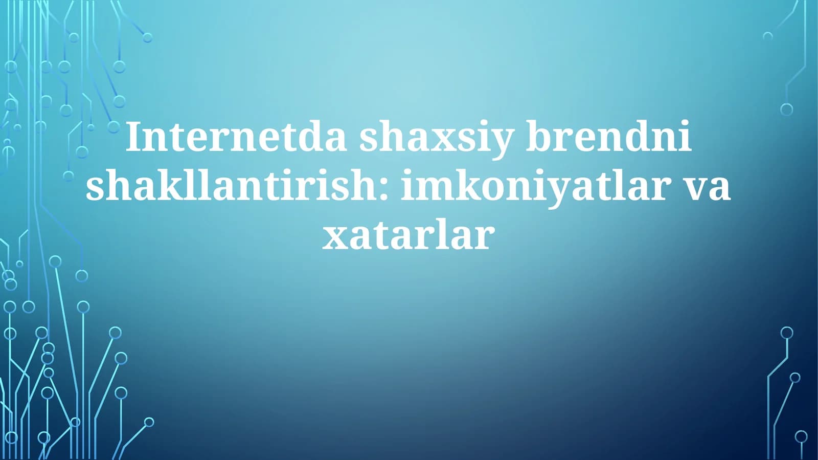 Shaxsiy brending