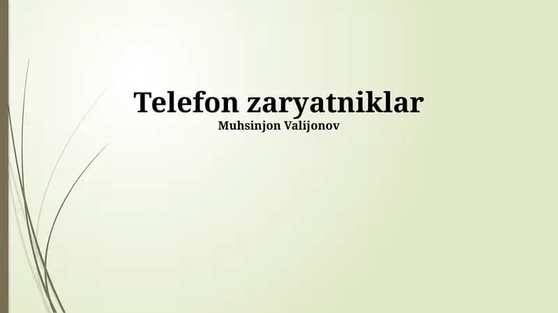 Telefon zaryatniklar