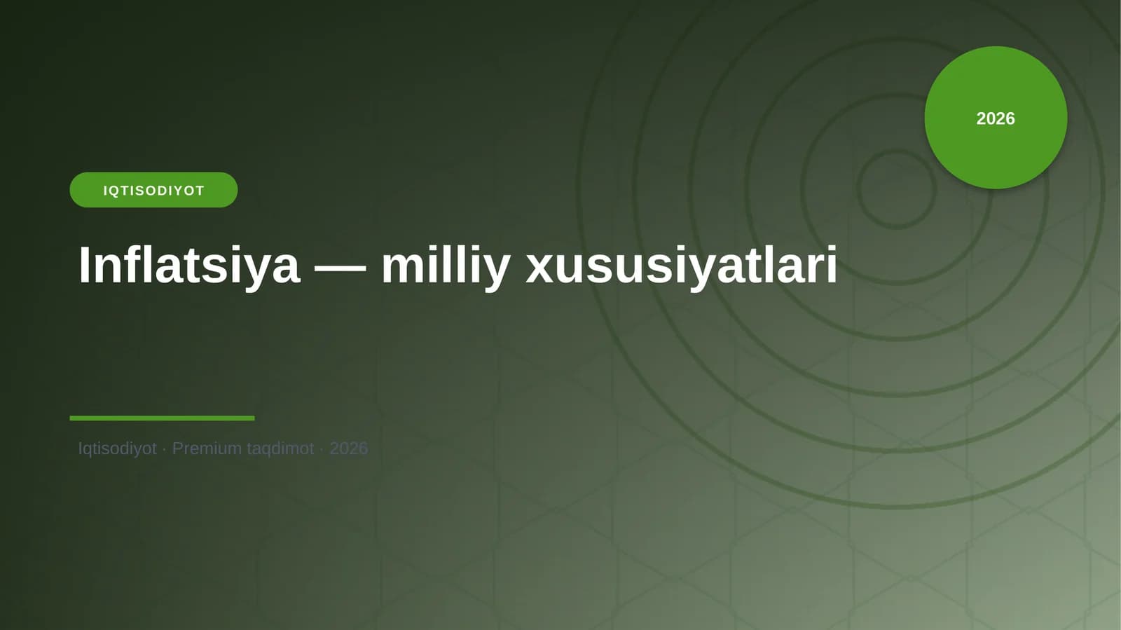 Inflatsiya — milliy xususiyatlari