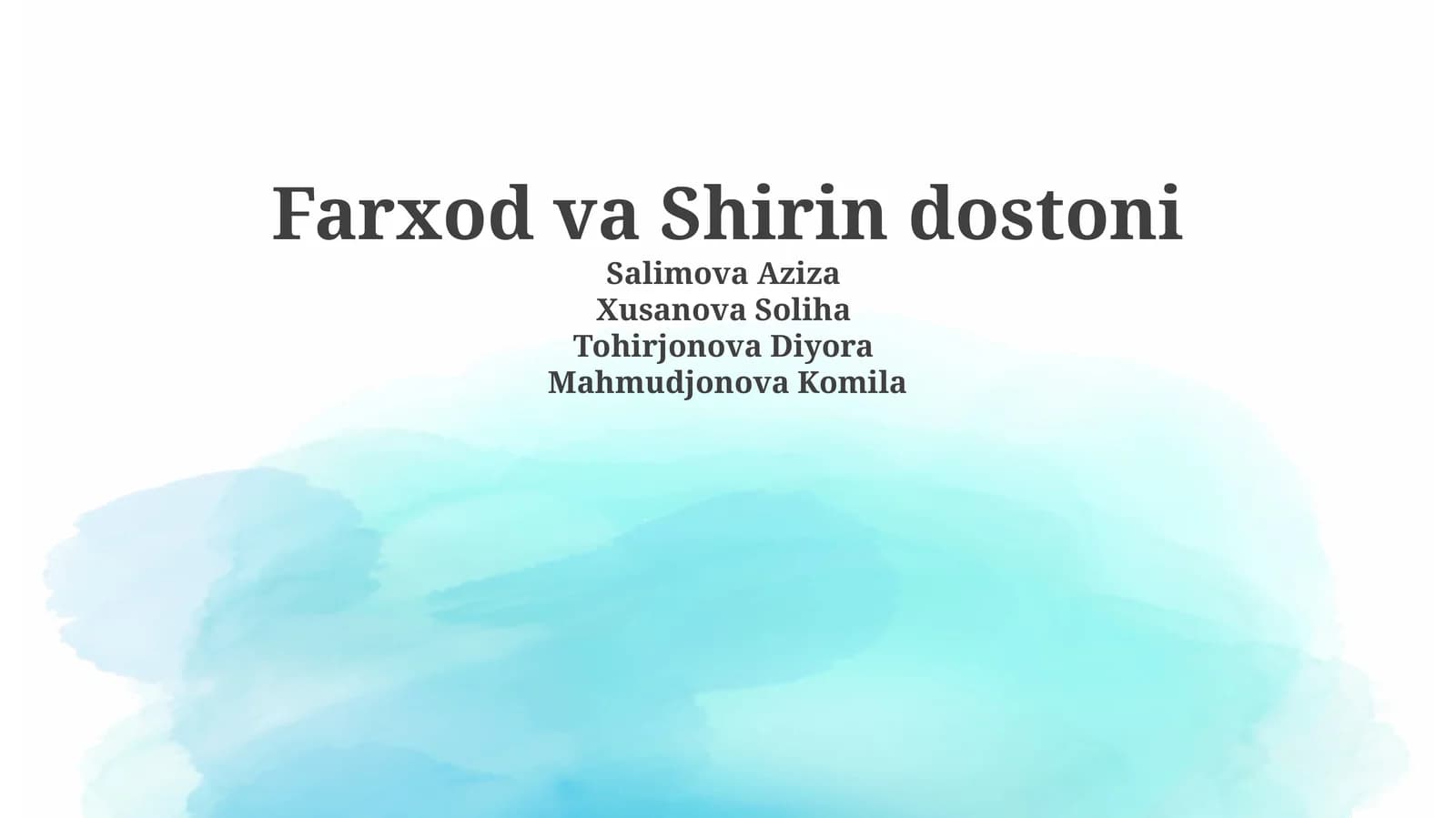 Farxod va Shirin dostoni